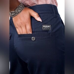 NWT Wildfang The Essential Trouser In Navy Women’s Size 8 Cotton Stretchy